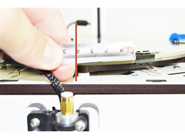 The PTFE tube that is supplied with your upgrade is longer than the length required for the extruder. You will need to trim the PTFE to length in order for it to fit your machine.