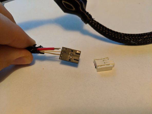 Strip about 3mm of wire from the red and black wires as shown in Pic 3.