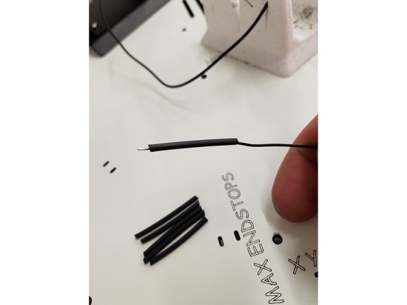 Remove your new end stop wires from the pack along with the 8&quot; length of 1/16th heat shrink. Your new end stop wires are already stripped back for you.