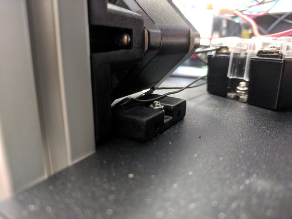 Install the final tower. This is the Y tower. It will install the same as the previous two towers, with the exception that this tower has no wires installed so you will not have to worry about pinching any wires.