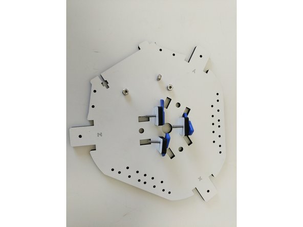 Prepare the pieces as shown.