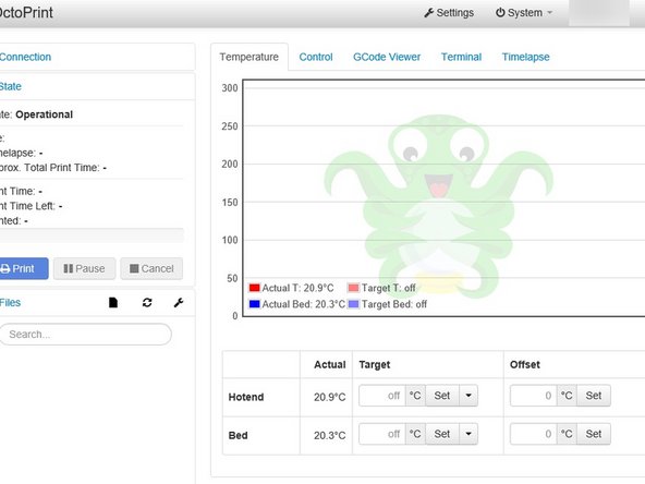 Finally, click on the &quot;Connect&quot; button to connect to your Rostock MAX v3.