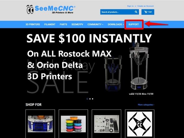 Should you need any customer support, please visit SeeMeCNC and submit a support ticket.