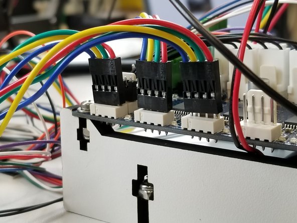 Make sure the motor connectors are facing the proper direction, with the red wire facing the front of the machine.