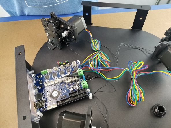 As with the previous motor, the smooth side of the plug will face the OUTSIDE (as of June 2019) of the duet, NOT as shown in Pic 2, but flipped so the wire order is oppside.