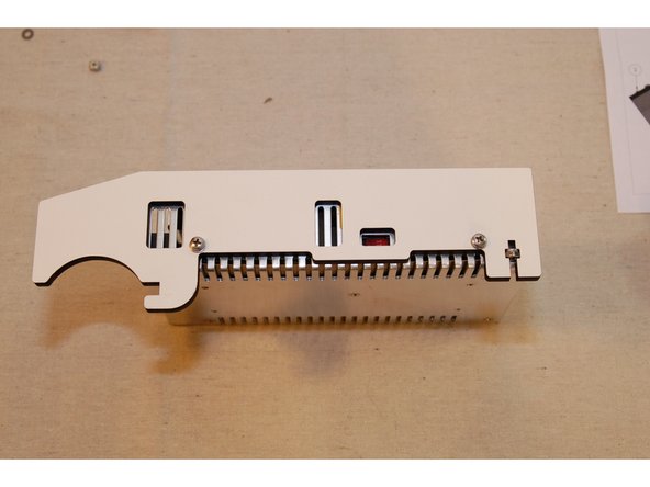Install the PSU Blocker sides using (2) M4 x 12 screws and washers per side (In base electronics hardware pack - 84493).
