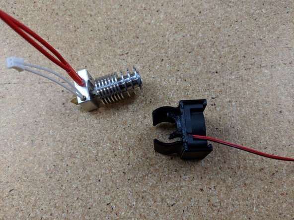 You will use this fan shroud with fan and the hotend for the next step.