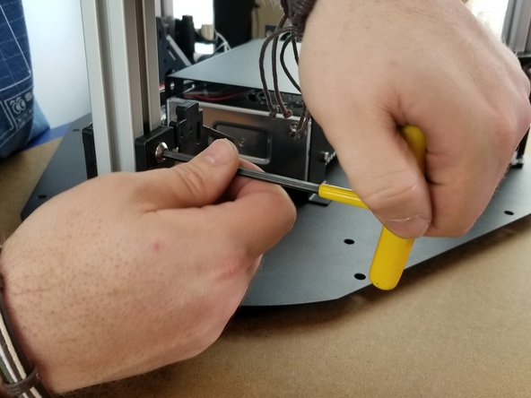 Install the extrusion for the X tower the same way you did with the previous tower.