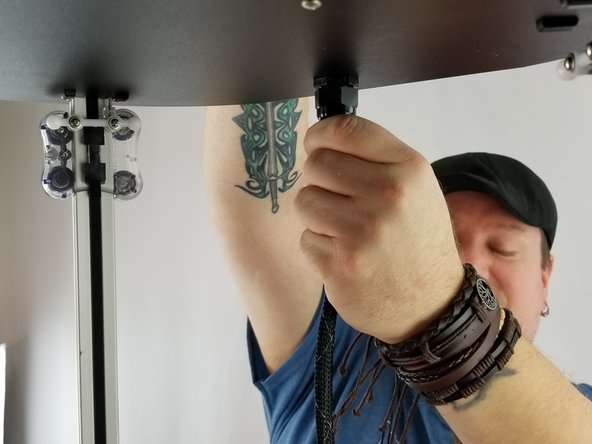 Insert the wires past the wire covering into the cable hub.