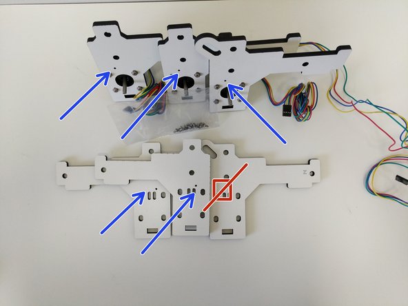 Locate the (12) #4 x 1/4&quot; sheet metal screws and the remaining laser cut tower mount pieces