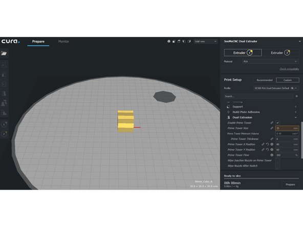 You will need to change the position to be the same for BOTH extruders! On the upper right you will want the settings identical for Extruder 1 and Extruder 2. So if you change one, change the other!