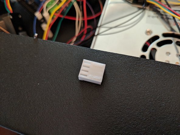 Locate the 4 pin connector that was included in the kit.