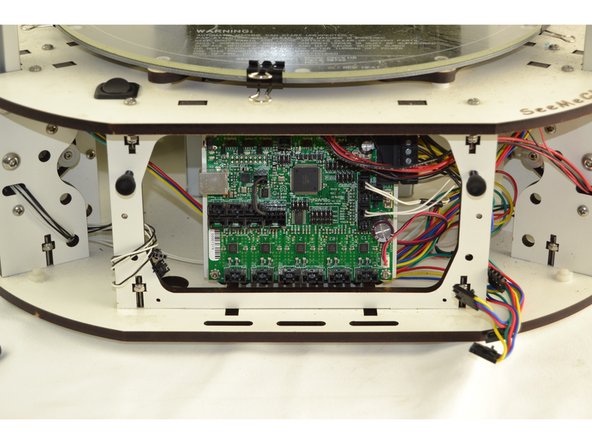Remove the end-stops from the RAMBo board one at a time. If they are not already labeled, please label them as you remove them. From left to right they should be labeled X Y Z