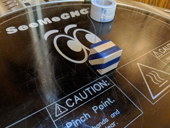 Your print should look similar to this.  You can see the prime tower is placed back in the corner where I moved it in the previous step, and the item is centered.