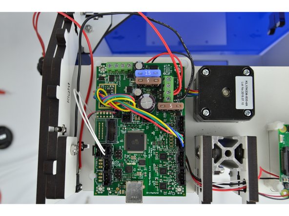 18awg RED wire from the Rocker Switch  &amp; RED fan wire connects to Power Input - Primary - Positive (+)