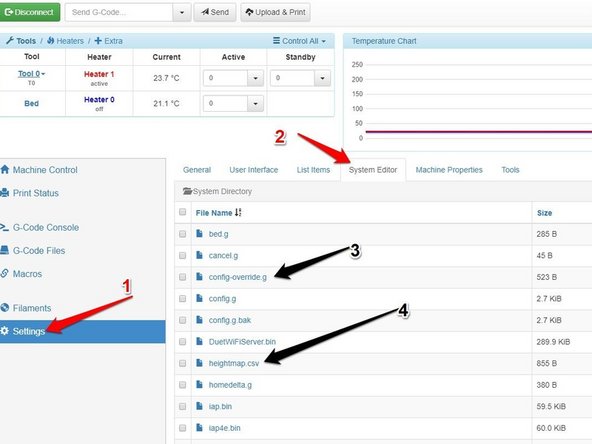 Connect to the printer and navigate to Settings&gt;System Editor
