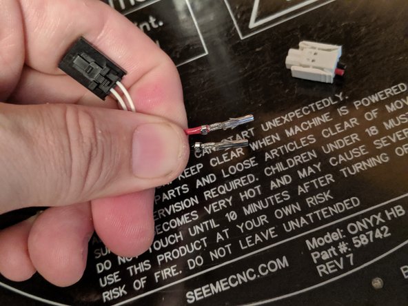 Complete the crimp by crimping the larger tabs.  If your crimper only does small wires like mine, you can use needle nose pliers to wrap the tabs around the wires.  Make sure they are tight enough to hold on to the wire as shown in Pic 1.