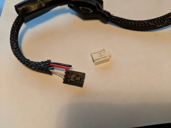 You will want to cut off the white 2 pin plug as close to the plug as you can as shown in Pic 2.