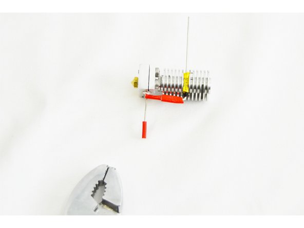 Do this carefully. It does not take much force. You WILL damage the insulation if you squeeze too hard.