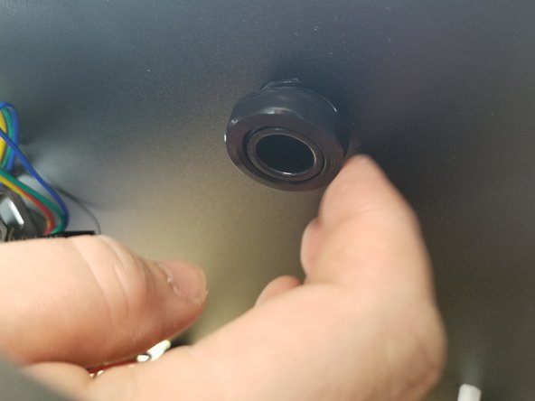 Tighten the nut to the cable mount hub very tight to hold in place and secure it.