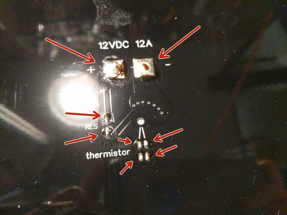 To prepare the heated bed you should "tin" the 10 pads on the bottom of the heated bed. For the smaller pads on the bed, you should be careful not to heat the pads too hot for too long as this can cause the pad/trace to lift from the board.