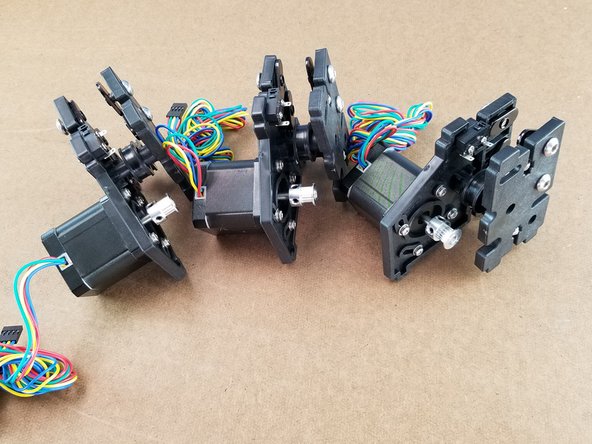 Repeat the process on all 3 brackets.  You should have 3 assembled motor brackets as shown in Pic 3.