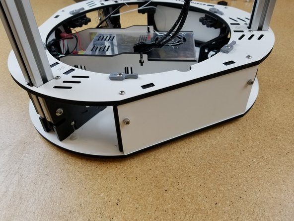 Install the remaining (2) laser cut side panels. These panel are both blanks and should NOT have any other cutouts on them.