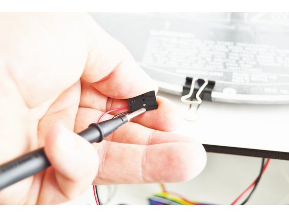 Finally confirm the final two wires.