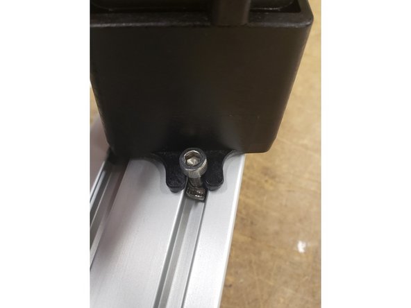 Assemble the bolt/nut as before and line it up with the bottom and the inside groove. This will slide in easier than the top!