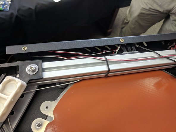 Route the FSR Wires (red, black, &amp; white wires in a 3 pin housing) along the TSLOT as shown.