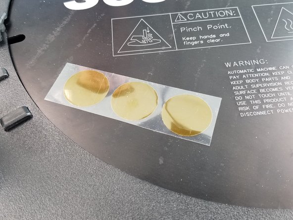 From the electronics pack, find the 3 kapton 1 inch dots.