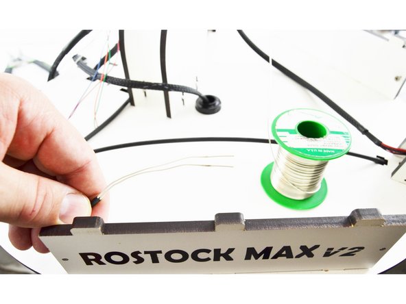 Locate the existing thermistor wires.