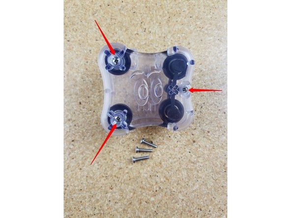 Fix the outer carriage half with the inner carriage half using three #4 x 1/2&quot; sheet metal screws in the locations indicated.