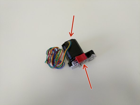 The orientation of the EZR Struder with the stepper motor is different for different machines.