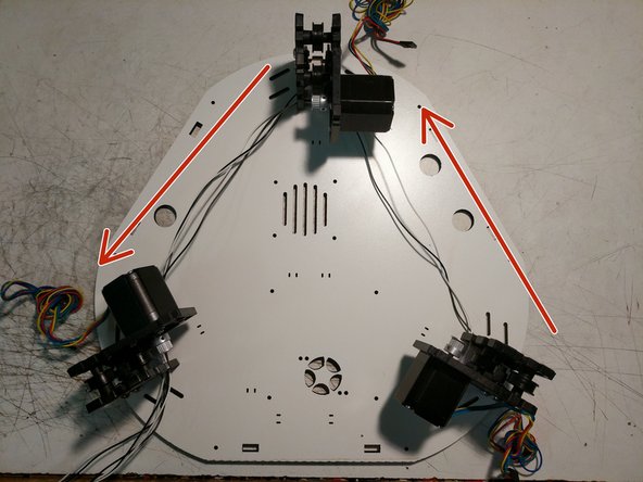 Perform this operation for each of the three assemblies.