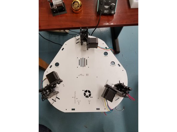 At this point your machine should look like the included photo.