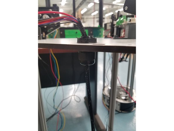 THREAD THE 4PIN CONNECTOR THROUGH FIRST AS IT WILL BE A TIGHT FIT AND YOU DONT WANT TO DAMAGE ANY OF THE OTHER WIRES.