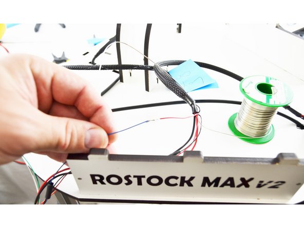 Solder the connection.