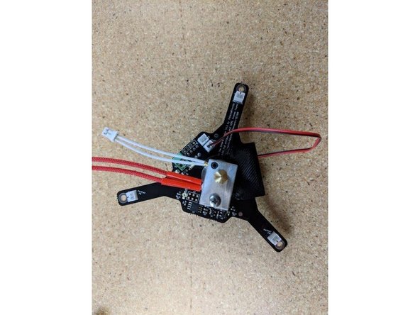 Plug the thermistor into the  other white connector labled on the board as P6