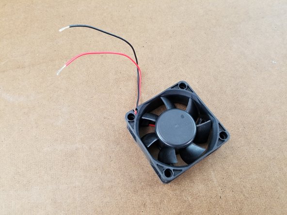 Strip about 10mm of the ends of each wire from the fan as shown in Pic 3.