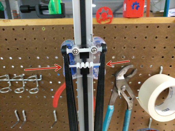 To install the arms, snap (2) ball cup arms onto a set of carriage ball joints.