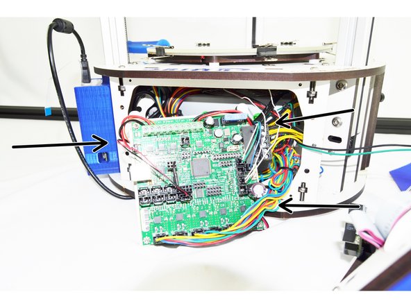 Cut the excess portion of the cable tie.
