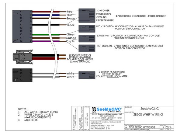 Please reference the wiring diagram in the image or click this link for the old version of wiring diagram if you have 2 orange wires: Whip Wiring.