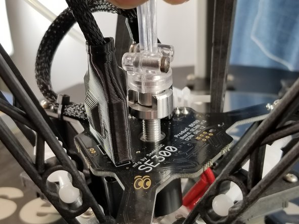 IMPORTANT: Screw in the Y Adapter until you feel resistance from the PTFE liner, then turn another half turn or so. NO MORE THAN THAT. You could crush your PTFE liner tube and cause filament jams if it's tightened down too far.