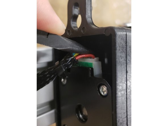 Line the plug up with the motor inside the cavity of the EZR assembly.