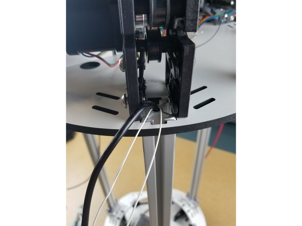 Installing the upper assembly begins with aligning the assembly with the base assembly (X Y &amp; Z).