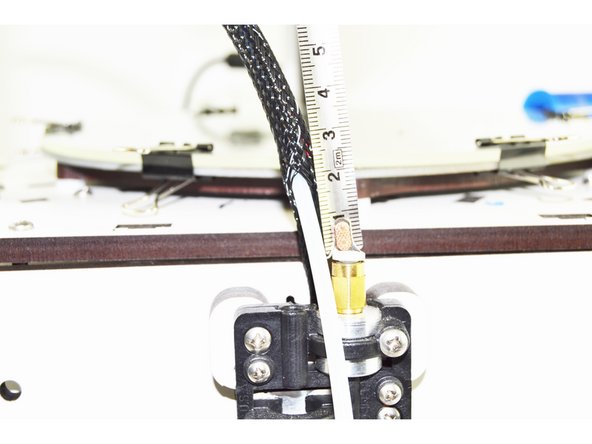 You will now need to trim the PTFE length to fit the extruder.