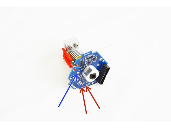 The high temp insulated wire should extend through the PCB board with the insulation resting against the bottom of the board.