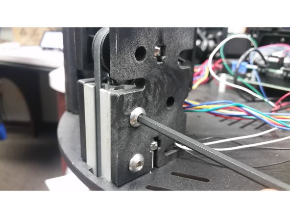 Take a screwdriver and an allen wrench and tighten all the screws. I recommend starting at the top and working your way down.