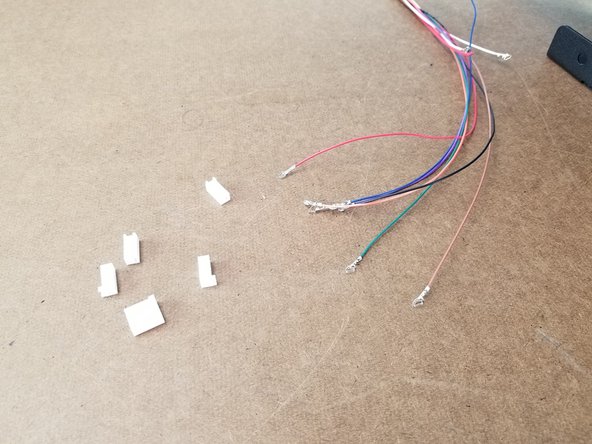 Here we will install the connectors on the end of the whip.